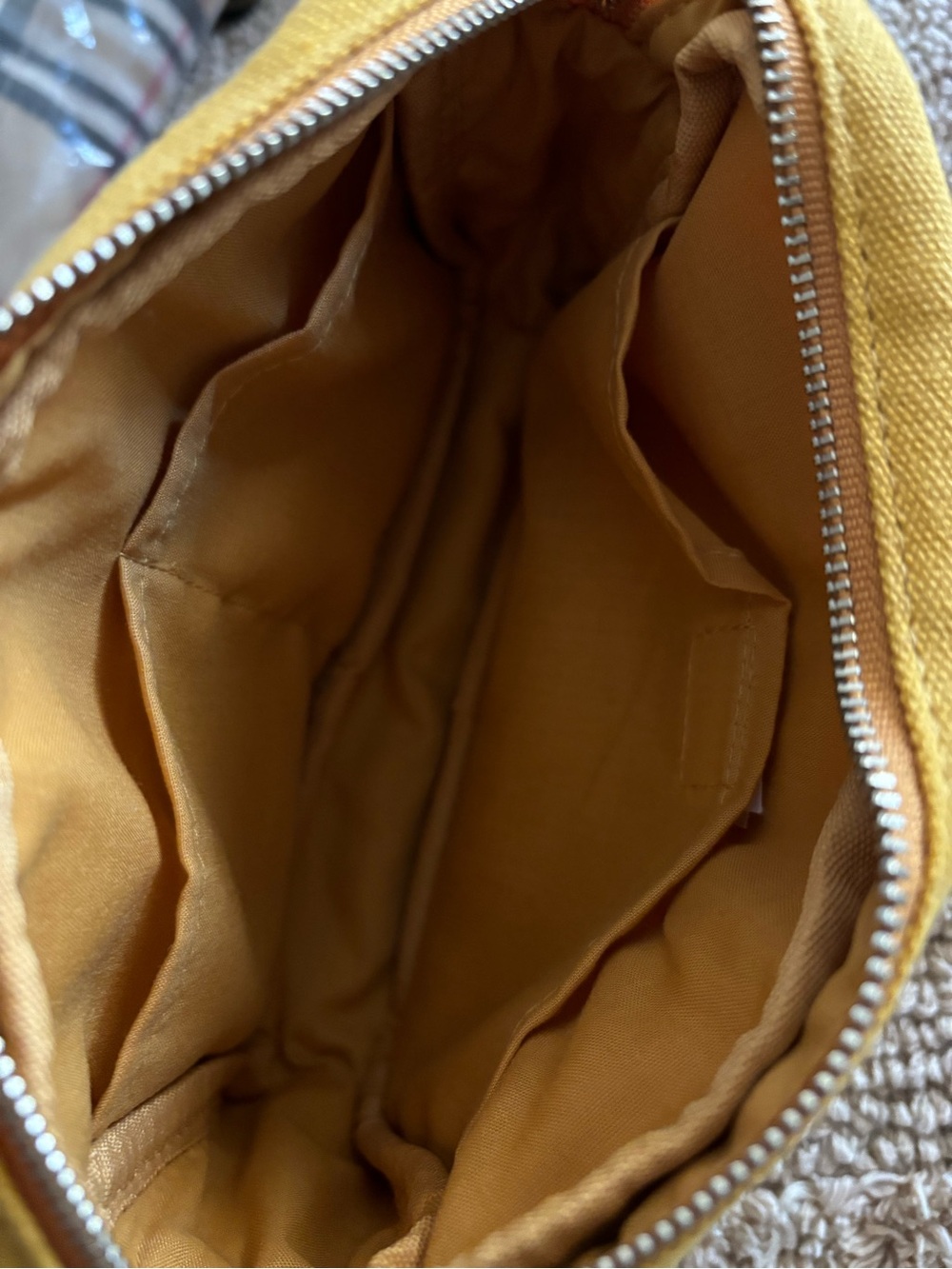 Delfonics Yellow Utility Pouch - Compact Cotton Storage - Picture 3 of 5